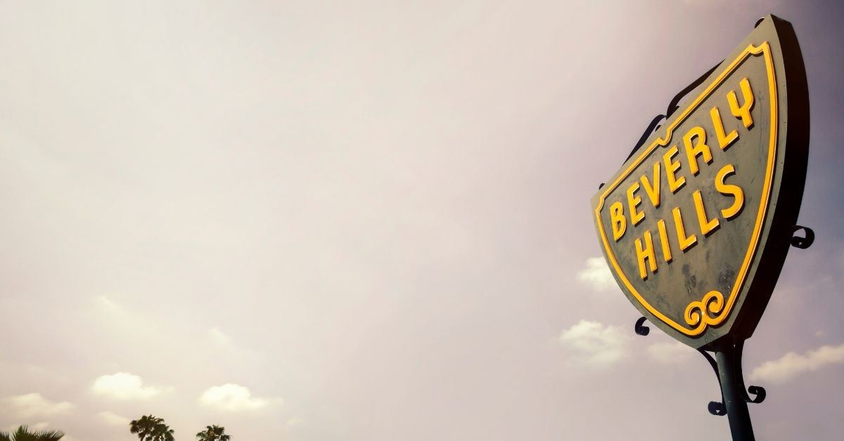 image of the small Beverly Hills neighborhood sign